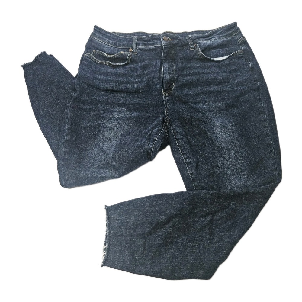 Judy Blue Los Angeles Women's Jeans Size 20W Skinny Fit Frayed Leg Opening